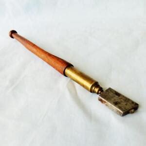 GLASS CUTTER / CUTTING TOOL BRASS WOOD VINTAGE DIAMOND TIP - A SHAW & Son | eBay