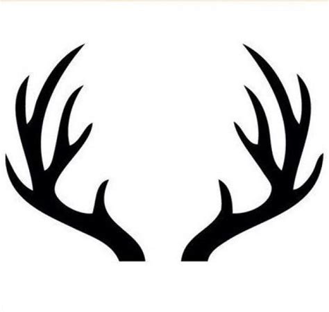 Deer Antlers #tattoopattern #tattoo #pattern #patern | Deer head silhouette, Antler drawing ...