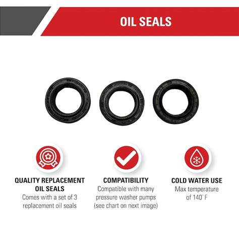 SIMPSON Rubber Gas and Electric Pressure Washers Replacement O-ring Seals 7106731 at Lowes.com