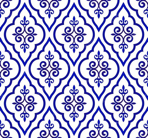 Royal blue pattern - 62 photo