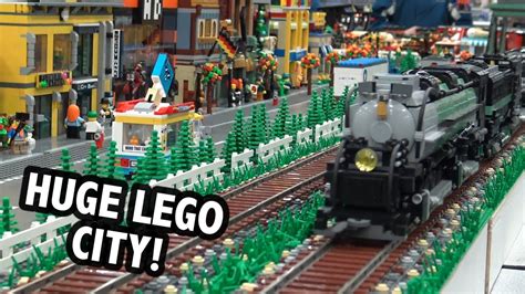 LEGO Train City Built by 7 People | Bricks Cascade 2020 - YouTube