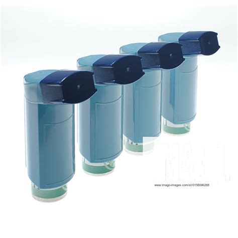 Aerosol inhaler for asthma treatment at a disease of respiratory ways ...