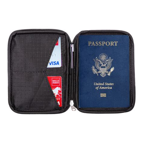 RFID Blocking Passport Holder & Travel Wallet - Zero Grid