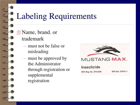 PPT - THE PESTICIDE LABEL AND LABELING PowerPoint Presentation, free ...