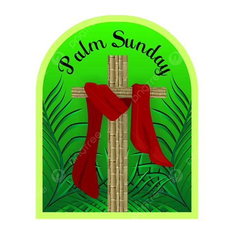 Palm Sunday Religious Clipart Transparent PNG Hd, Cross Palm Sunday, God, Jesus, Palm PNG Image ...