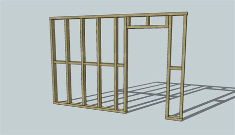 Door Frame: How To Build A Stud Wall With Door Frame