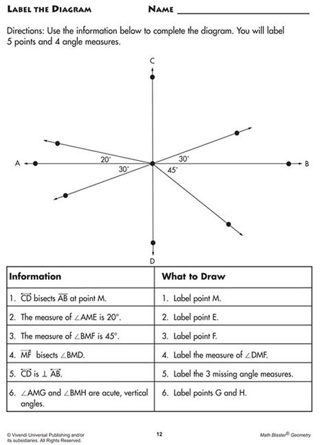 Measuring Segments And Angles Worksheet Answers - Angleworksheets.com