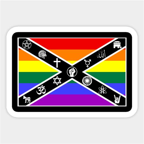 True Rebel Flag - Lgbt - Sticker | TeePublic