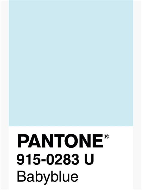 "PANTONE 915-0283 U Babyblue" Canvas Print for Sale by timonkey | Redbubble