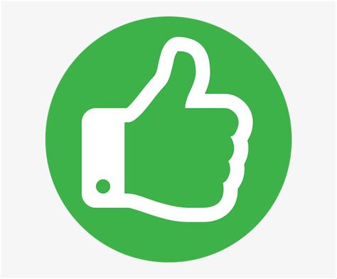 Green Thumbs Up Png Black And White Stock - Thumbs Up Icon Circle Transparent PNG - 600x600 ...