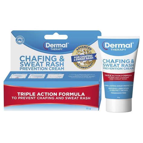 Buy Dermal Therapy Chafing & Sweat Rash Cream 75g Online at Chemist ...