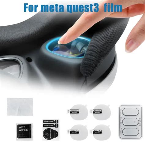 FOR META 3 VR Headset VR Host HD Tempered Glass Film Protector Lens NEW N4U9 EUR 3,98 - PicClick FR