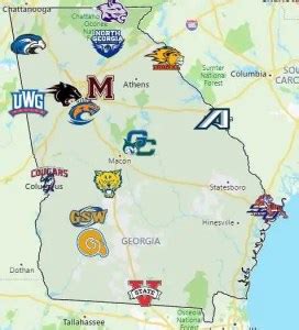 Sports Teams in Georgia - Sport League Maps