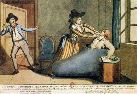 La Révolution Française par l'image: La Mort de Marat, le 13 Juillet 1793