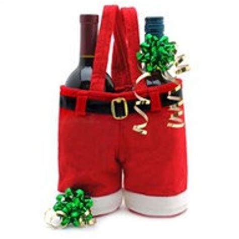 Santa Pants Wine Pattern, Santa Pants Wine Bottle Holder, Christmas Wine Bag, Santa Pants Wine ...