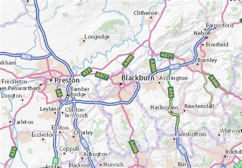 MICHELIN Blackburn map - ViaMichelin