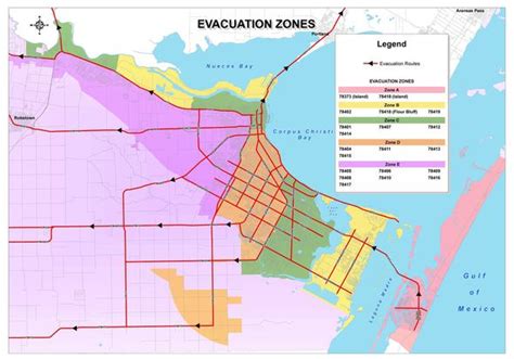 Hurricane Evacuation Route Map