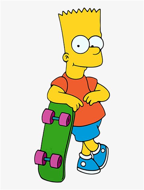 Cartoon Characters Simpsons Png - Bart Simpson Skateboarding - Free Transparent PNG Download ...