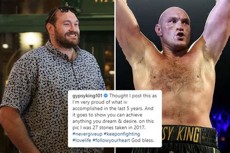 Tyson Fury reflects on amazing five-year body transformation after ballooning to 27 STONE in ...