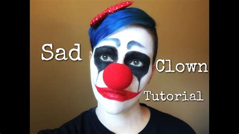 Sad Clown makeup tutorial - YouTube