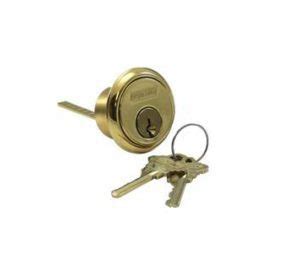 Schlage 20-022 C Rim Cylinder, Conventional, Horizontal Tail Piece, C Keyway, Bright Brass ...