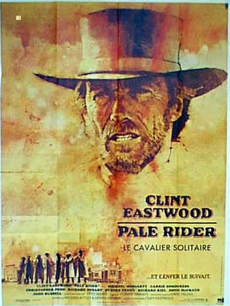 "PALE RIDER" MOVIE POSTER - "PALE RIDER" MOVIE POSTER