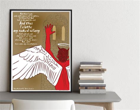 Shakespeare King Richard III. Literary Quote Art Print. Educational ...