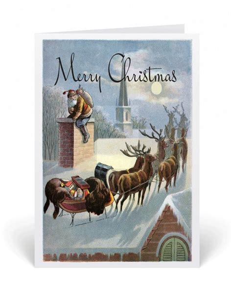 Santa christmas cards, Vintage christmas cards, Vintage holiday cards