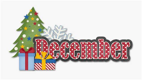 Christmas December Month Clip Art , Free Transparent Clipart - ClipartKey