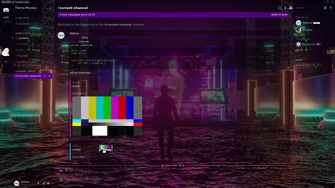 Theme Cyberpunk neon for Discord download on VSThemes.org