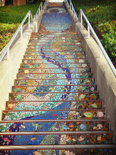 Golden Gate Heights Mosaic Stairway in San Francisco