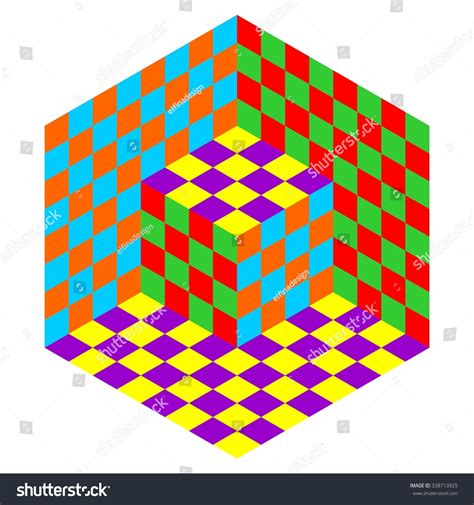 Vasarely Cube Vector Pop Art Colors: Stock-Vektorgrafik (Lizenzfrei) 338713925 | Shutterstock