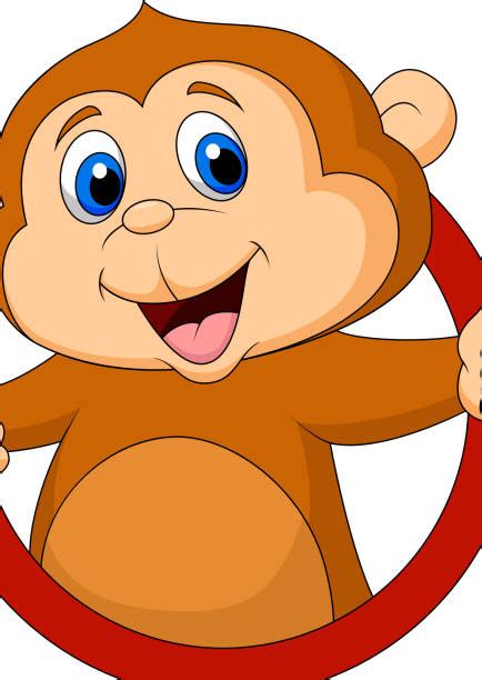 Best Cartoon Of The Fat Monkey Illustrations, Royalty-Free Vector ...