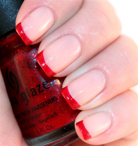 Pin by Stephanie Edson on cool manicures | French tip gel nails, Red ...