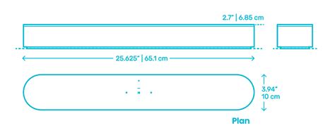 Sonos Beam Smart TV Soundbar Dimensions & Drawings | Dimensions.com