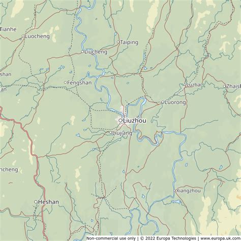 Map of Liuzhou, China | Global 1000 Atlas