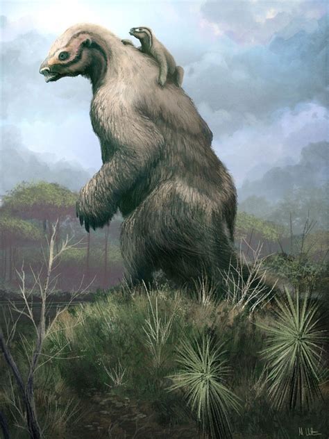 Megatherium by Mark P. Witton #prehistoriccreatures Megatherium by Mark ...