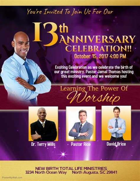 Church Anniversary Flyer | amulette