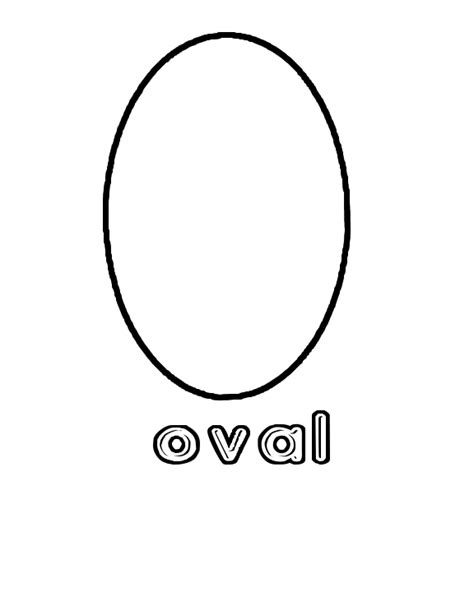 Oval Coloring Page Coloring Pages