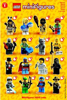 lego collectible series minifigure lot-scuba diver kimono banana guy ...