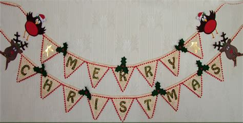 Merry Christmas Bunting Pattern | GAIMERRYXBUNT | PCA