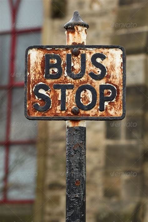 Pin by laura loyola on ideas hombres | Bus stop sign, Rust, Vintage signs