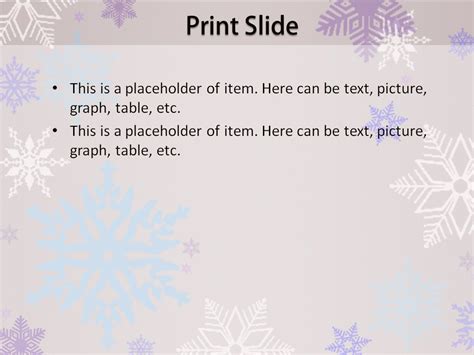 Download free Snowflakes powerpoint template for your presentation