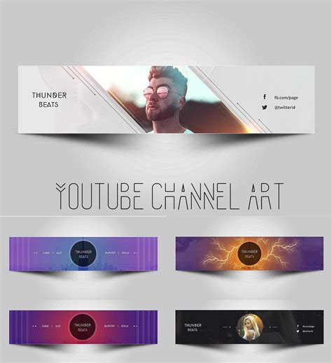 Youtube Cover Photo Psd Free Download - You can download it from this site and avoid the time ...