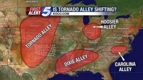 Tornado Alley map: These maps show where devastating tornadoes take place in the USA - Strange ...