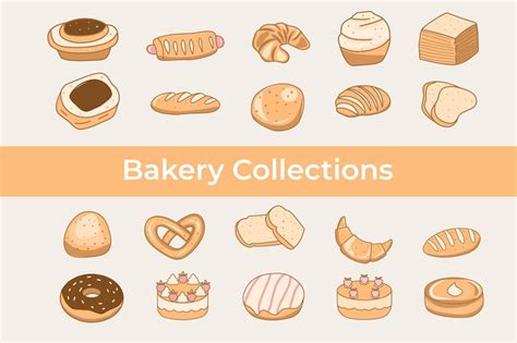 Premium Vector | Bakery vector collections