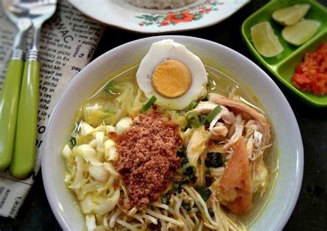 Resep Soto Ayam Lamongan oleh Bunda Melvy Sofia - Cookpad