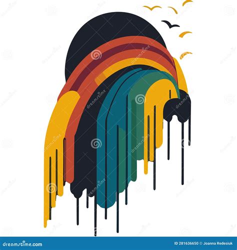 Colorful Rainbow Isolated Graphic Lgbt Logo Stock Illustration ...