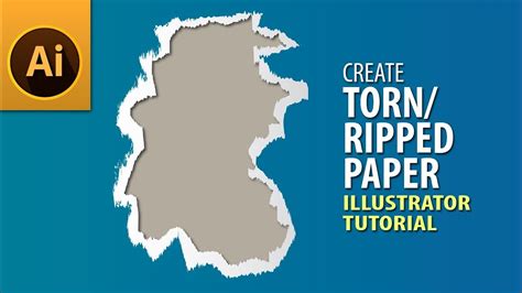 Illustrator Tutorial — How to Make Ripped/Torn Edges Effect - YouTube