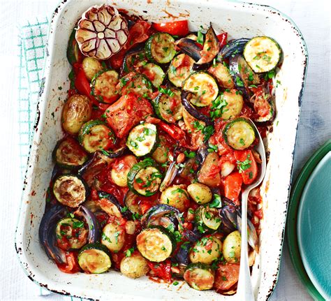 This super healthy one-pot boasts an impressive 5 of your 5 a day, with courgettes, aubergines ...